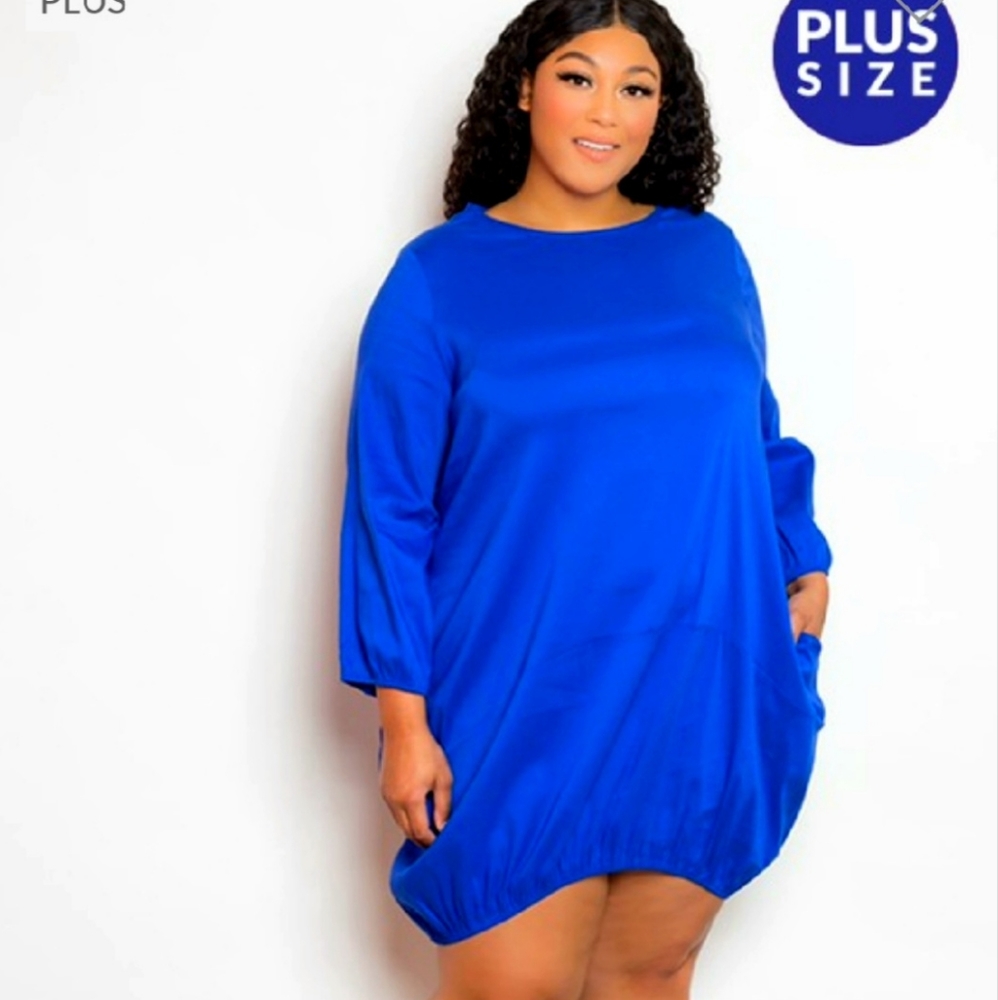 Bubble poplin dress
